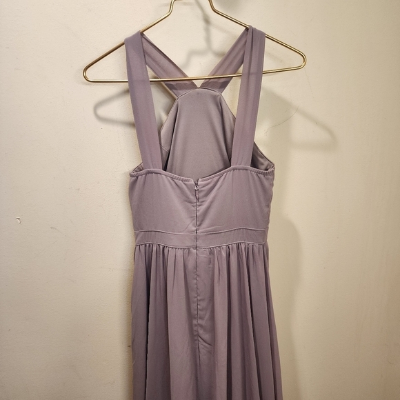 Lulu's long Sleevesless Mauve Bridemaid Dress size S - Picture 3 of 11